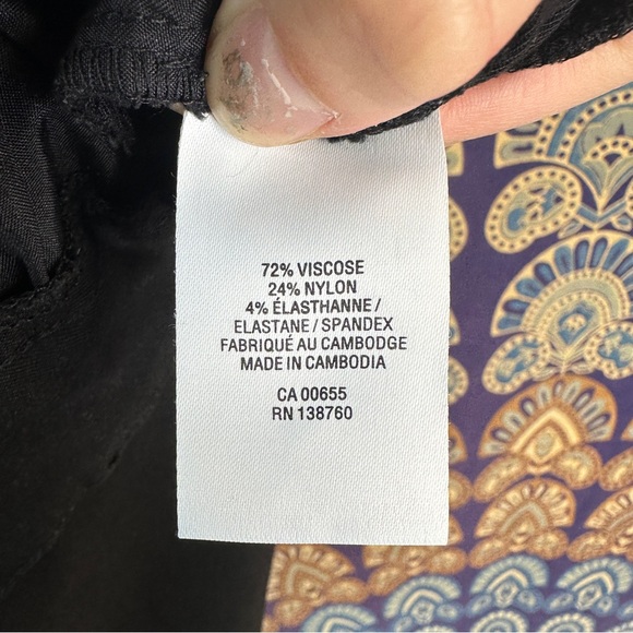 π¦5/20$π¦ Reitmans dark blue stretchy capris - Picture 9 of 10